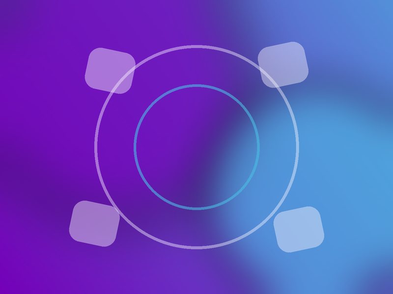Concentric brand artwork representing the 5Degrees Marketing team culture